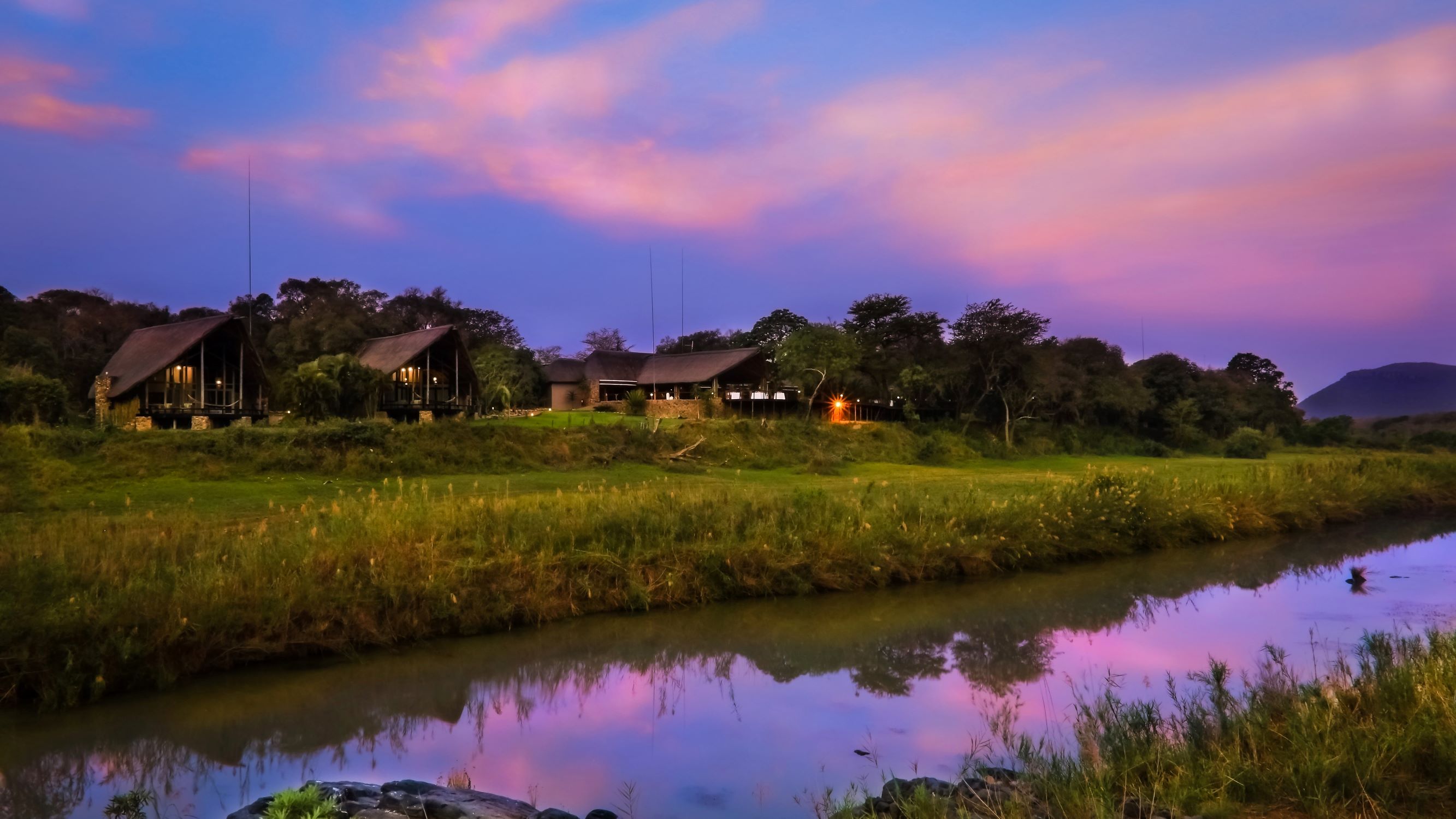 Lodge from across the river for Brochure Lodge from across the river for Brochure