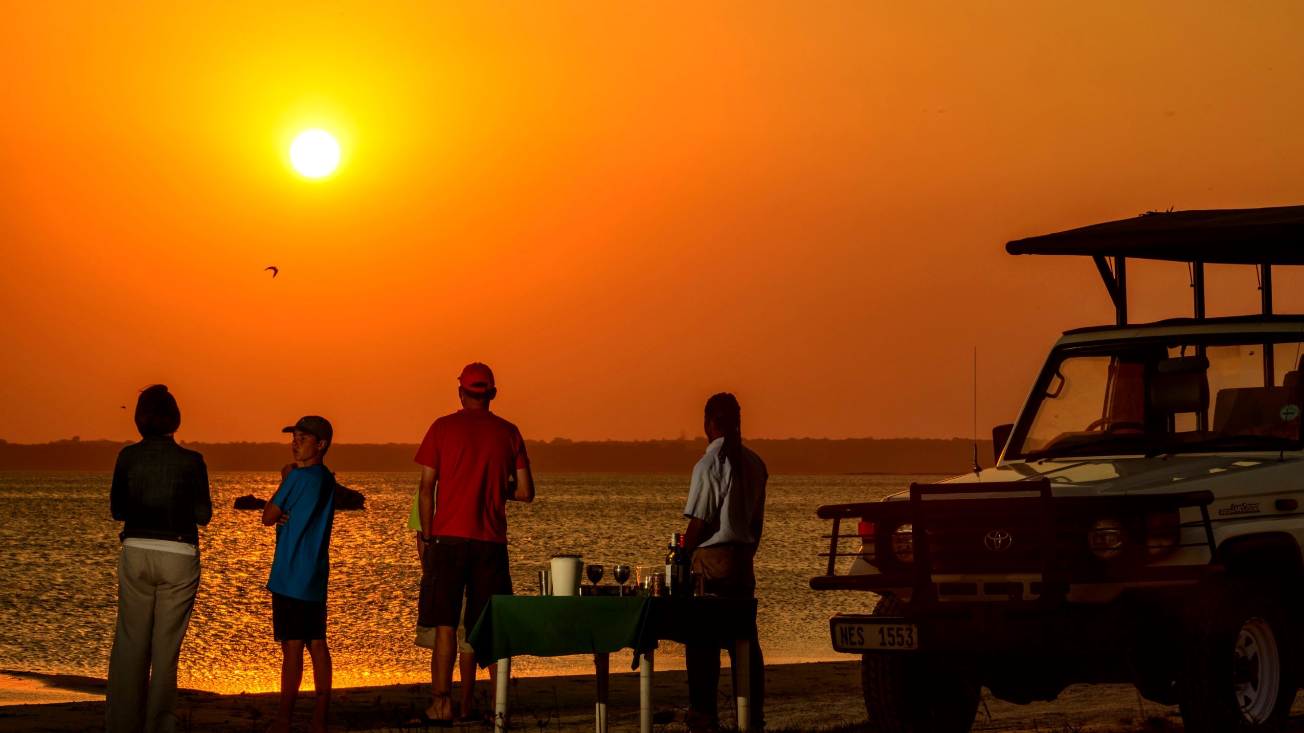 Thonga Beach Lodge Sundowners At Lake Thonga Beach Lodge Sundowners At Lake